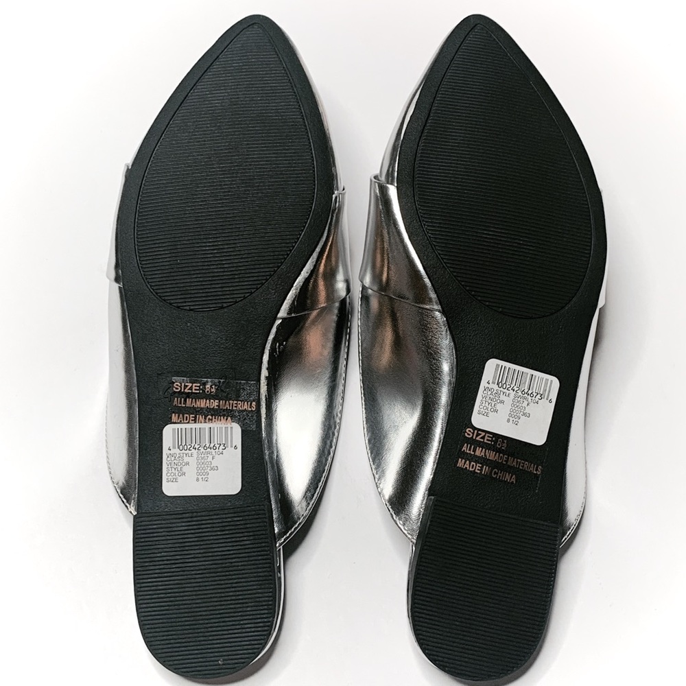 Qupid Women's SWIRL-104 Mule Silver 8.5 US - Picture 7 of 7